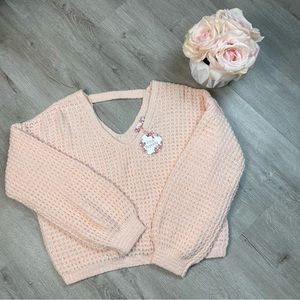 NWT Pink Republic Knit Chenille Sweater M